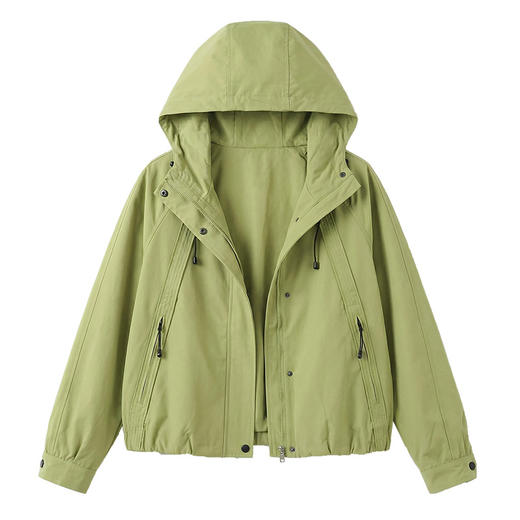 百媚生 休闲短外套女春秋夹克上衣BK9005 商品图4