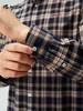 【抗菌防臭】波顿男士春秋冬季翻领中厚磨毛格子长袖衬衫修身简约百搭衬衣MS119325 商品缩略图4