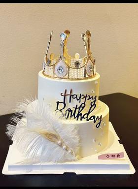 清新皇冠-双层蛋糕
