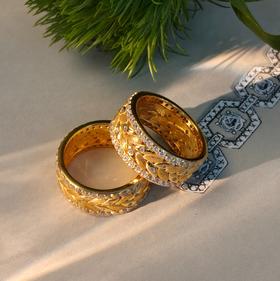 新年新气象 丰收麦穗戒指  银镀金首饰  (非质量问题  不退不换)