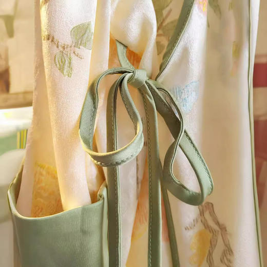 丁摩 小香风衬衫女夏季新款宽松复古提花新中式植物花卉轻国风上衣5ZF-298 商品图1