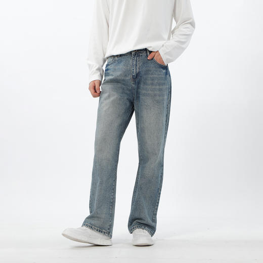 韩系简约直筒牛仔裤-纪念日百货门店同款169643431 商品图1