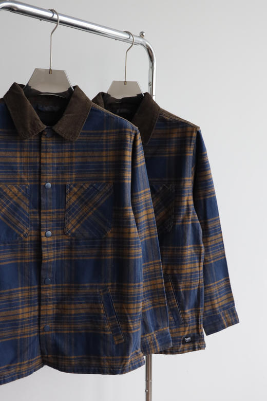 V@NS 元单 宽松法兰绒衬衫外套WT971 商品图4