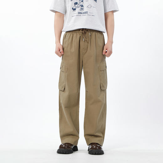 抽绳带盖大口袋工装布制裤-纪念日百货门店同款169448118 商品图1