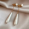 春节不打烊【高级不浮夸❗️百搭不挑人】S925纯银针法式纹理水滴珍珠耳环女小众设计高级感两戴式耳钉耳饰。jd 商品缩略图1
