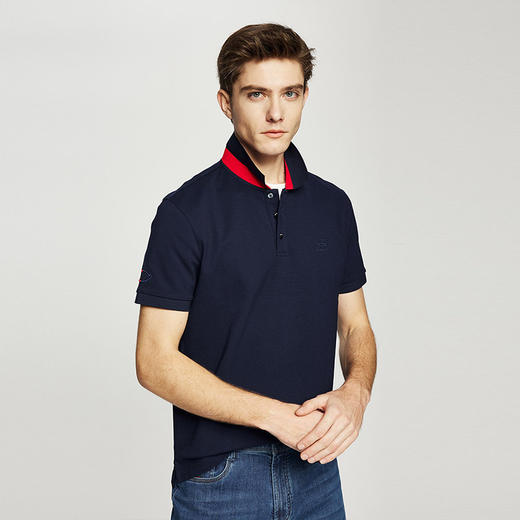 德鲨鲨鱼棉质短袖POLO衫男青年2026夏新款休闲上衣翻领T恤 商品图3