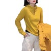 丁摩 锦梳棉半拉链连帽卫衣女春秋内搭打底帽衫上衣潮5ZF-8639 商品缩略图4