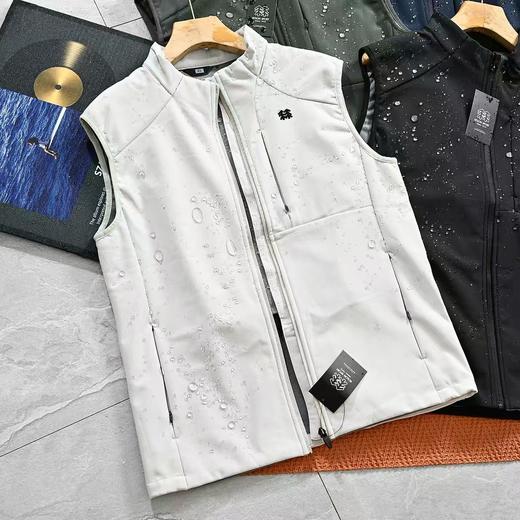 KOLONSPORT26年春季秋季可隆男女同款立领软壳加绒户外休闲防水防风马甲背心 商品图6