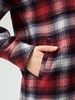 波顿女士秋冬季宽松可拆帽格子衬衫型外套百搭长袖磨毛外套LSJ090325 商品缩略图4
