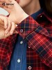 波顿女士春秋冬季翻领长袖磨毛格子衬衫合身显瘦休闲百搭衬衣LS106325 商品缩略图4