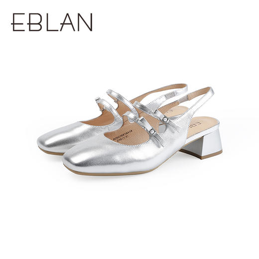 【上新】伊伴2026夏季甜美法式双条带简约设计玛丽珍B26236818 商品图4