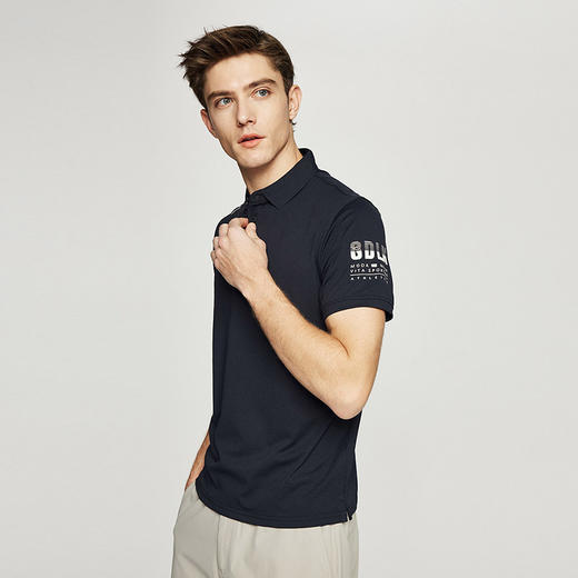 德鲨鲨鱼男装短袖POLO衫2026夏季新款休闲翻领打底上衣T恤 商品图2