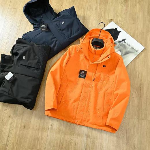 高端品质  男女同款 可隆小树秋冬季男款女款三防面料三合一俩件套连帽冲锋衣 商品图4