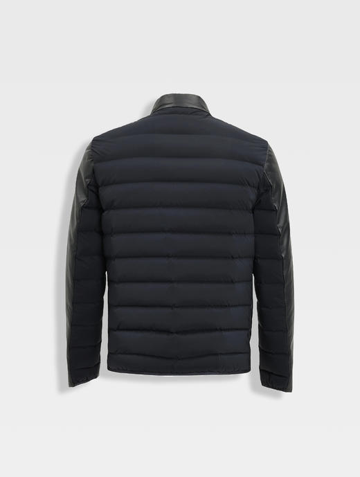 callisto藏青羊皮革羽绒皮衣 商品图1