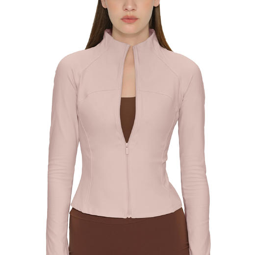 【3~5天发货】跃牌【美度空间】系列 立领瑜伽服外套女拼接修身健身衣瑜伽长袖ADWT53014 商品图4