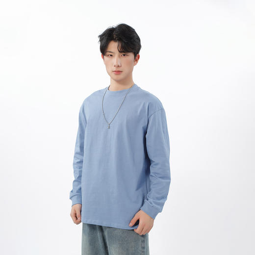 多色圆领基础纯色长袖T恤-纪念日百货门店同款169250865 商品图2