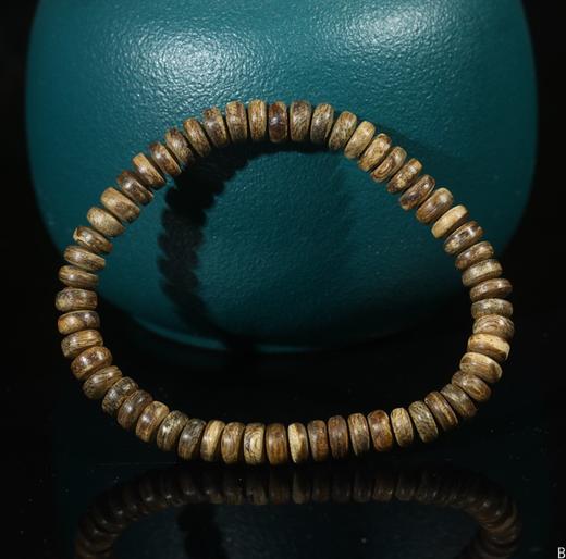 BC.ZT2.6-6   加里曼丹九分沉算盘珠，6.5mm，3.98g。 商品图0