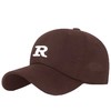 「春季新款」R标咖啡色棒球帽女大头围新款显脸小运动帽子男ins鸭舌帽潮帽配饰 商品缩略图4