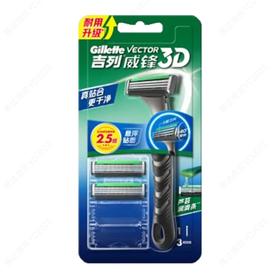 吉列威锋3D剃须刀1刀架3到头