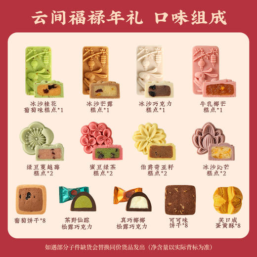 【云间福禄年礼·限时特惠】悠享时2026春节年货礼盒装中式糕点过年走亲戚送礼品新年高端点心团购788g 商品图9
