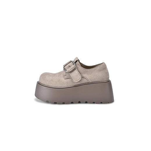 经典鲨2026年专柜新品百搭圆头魔术贴厚底轻便勃肯鞋单鞋春KW392-617021 商品图4