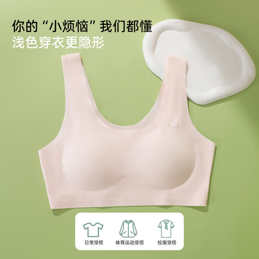 【第3件0元】熳洁儿 二三阶少女围12-16岁100S莫代尔背心式学生文胸商场同款26201602 商品图8