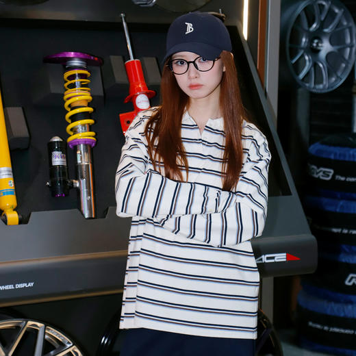 miu刺绣Polo衫条纹-纪念日百货门店同款169295465 商品图1