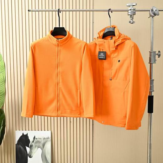 高端品质  男女同款 可隆小树秋冬季男款女款三防面料三合一俩件套连帽冲锋衣 商品图2