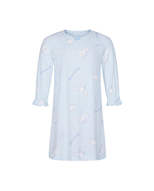 5楼奶皮大耳狗晚安好眠7分袖睡裙  AK144L361 商品图4