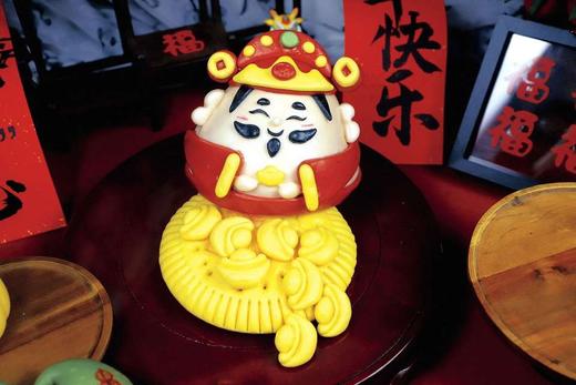财神驾到～胶东花饽饽	·不添加色素防腐剂，全部果蔬汁调色·五得利七星小麦粉+土鸡蛋+纯牛奶制作，好看又好吃，就是小时候的味儿!中国年味儿特色年礼! 商品图5