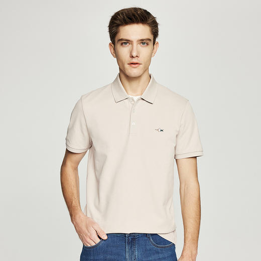 【抗起球】德鲨鲨鱼商务短袖POLO衫男2026夏季新款休闲T恤 商品图1