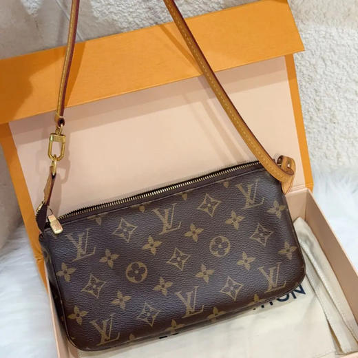 lv 大号 麻将 老花 腋下包 商品图1