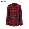 波顿女士春秋冬季翻领长袖磨毛格子衬衫合身显瘦休闲百搭衬衣LS106325 商品缩略图5