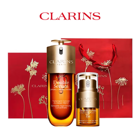 【送礼盒礼袋】 娇韵诗（第九代）双萃精华50ml +双萃精华50ml/双萃眼霜20ml  一般贸易