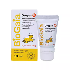 【春节不打烊】顺丰空运 拜奥BioGaia婴幼儿益生菌宝宝VD版含维生素D3滴剂10ml（冷链包装）