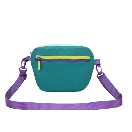 丁摩 时尚多巴胺撞色腰包男女同款户外运动登山便携防水尼龙斜挎胸包5ZF-3005 商品图4