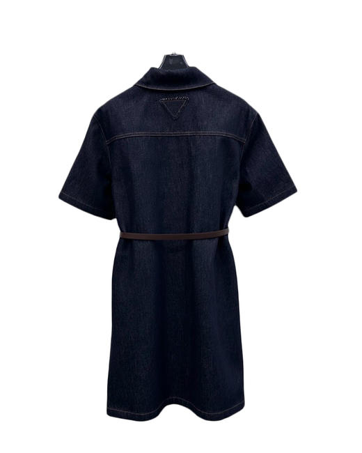 女款腰带牛仔连衣裙la020 商品图1