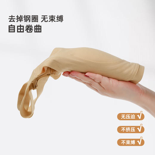 雅黛俪大胸显小女士文胸反重力提拉聚拢内衣轻薄兔耳朵杯春夏新款无痕胸罩2026年 商品图7