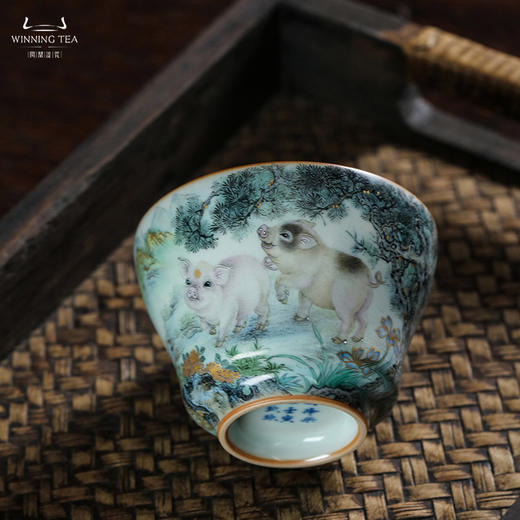 问鼎鼎峰柴窑天青馥郁杯（福气满满） 商品图1