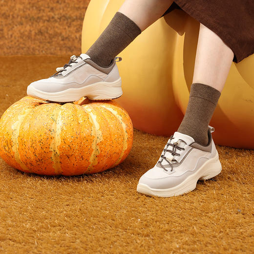 Pansy2026年运动休闲鞋增高日本女鞋超轻舒适百搭一脚蹬圆头HD4290 商品图2