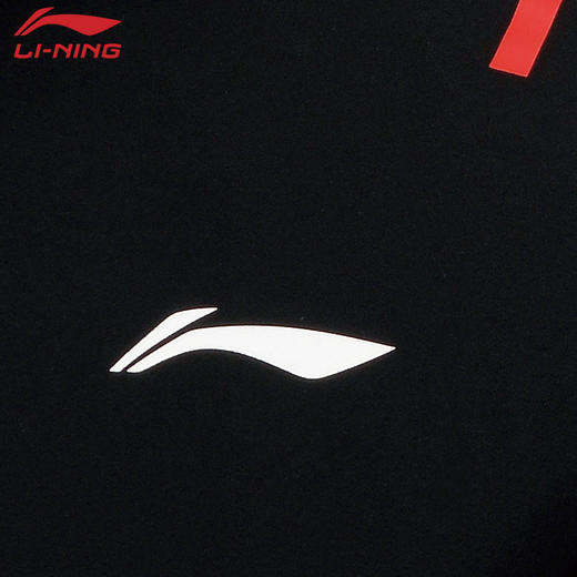李宁羽毛球服开衫无帽运动卫衣AWDW257羽毛球服长袖 商品图3