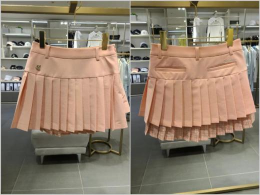 夏季粉色百褶裙！双色拼接，又甜又御W821965-21 商品图0