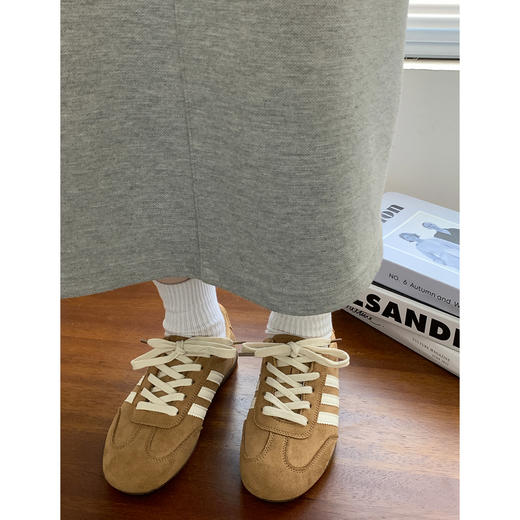 【YW】无忧购春季新款平底百搭三道杠时尚舒适运动休闲女鞋MIS-6553（3.7截单后3-7天发货) 商品图6