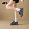 ZHR则则头层猪皮阿甘鞋女春秋款网面运动鞋女百搭休闲鞋德训鞋女 商品缩略图2