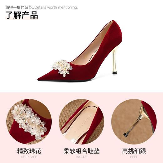 ZHR则则尖头法式高跟鞋2026新款气质百搭婚鞋伴娘鞋细跟单鞋女鞋 商品图4