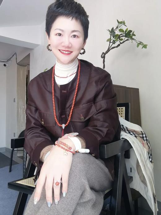 ³【南宋男姐同款香云纱气质圆领排扣外套】可双面穿 高端复古长袖 539958 XN03-SD-NSSF 商品图0