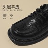 ZHR头层羊皮英伦单鞋2026新款乐福鞋系带黑色小皮鞋百搭通勤女鞋 商品缩略图3