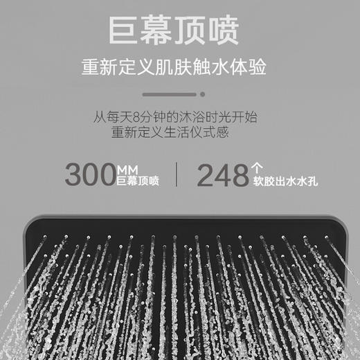 海尔家用卫浴花洒套装精铜水路按摩背喷大置物台增压淋浴花洒套装 花洒套装LP535F5 商品图4