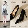 ZHR则则尖头裸色高跟鞋女2026春季新款蝴蝶结浅口单鞋气质女鞋子 商品缩略图2