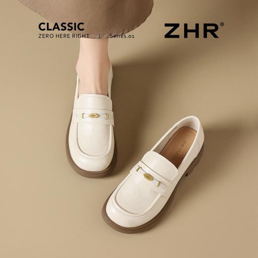 ZHR则则复古抓皱平底乐福鞋2026春季新款轻便百搭舒适通勤小皮鞋 商品图8